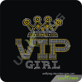 Beautiful Rhinestone Iron on Transfer VIP Girl (kk)